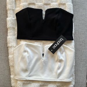 Boohoo bandeau tops